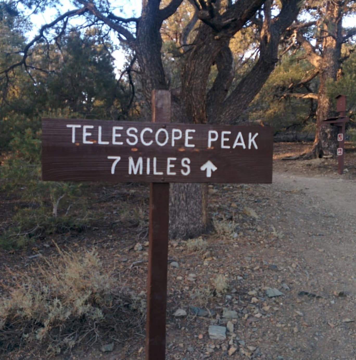 Telescope Peak trailhead.