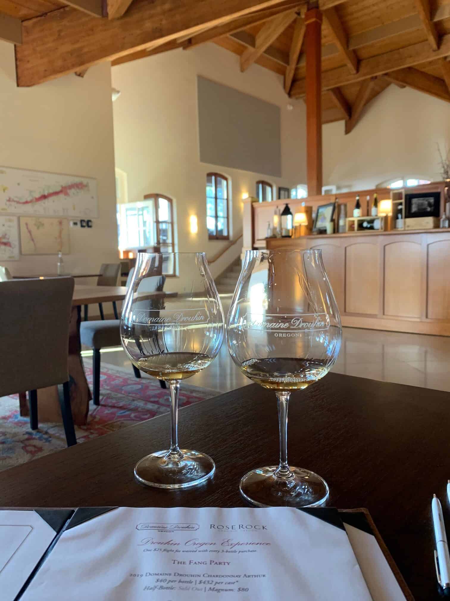 Wine tasting at Domaine Drouhin Winery