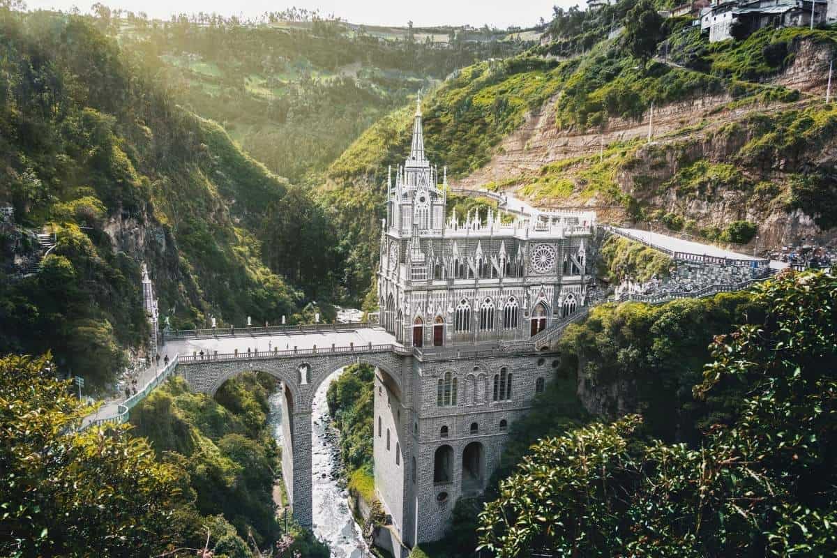The dramatic Las Lajas Sanctuary in Colombia