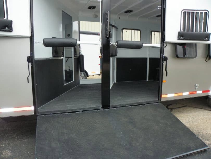 Entrance to a horse trailer