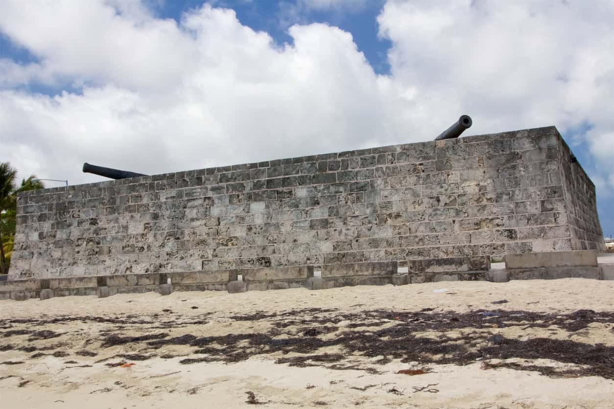 Cannons at Fort Montagu, a Bahamas landmark on New Providence Island (photo: iStock).