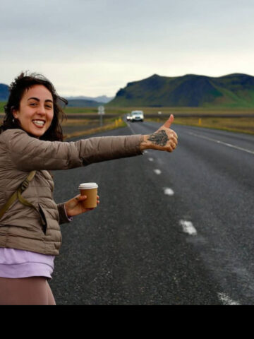 Hitchhiker in Iceland (photo: Erica Filippelli).