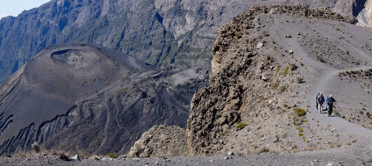 Mt Meru crater as seen from Little Meru, Tanzania (photo: Meny Arigur).