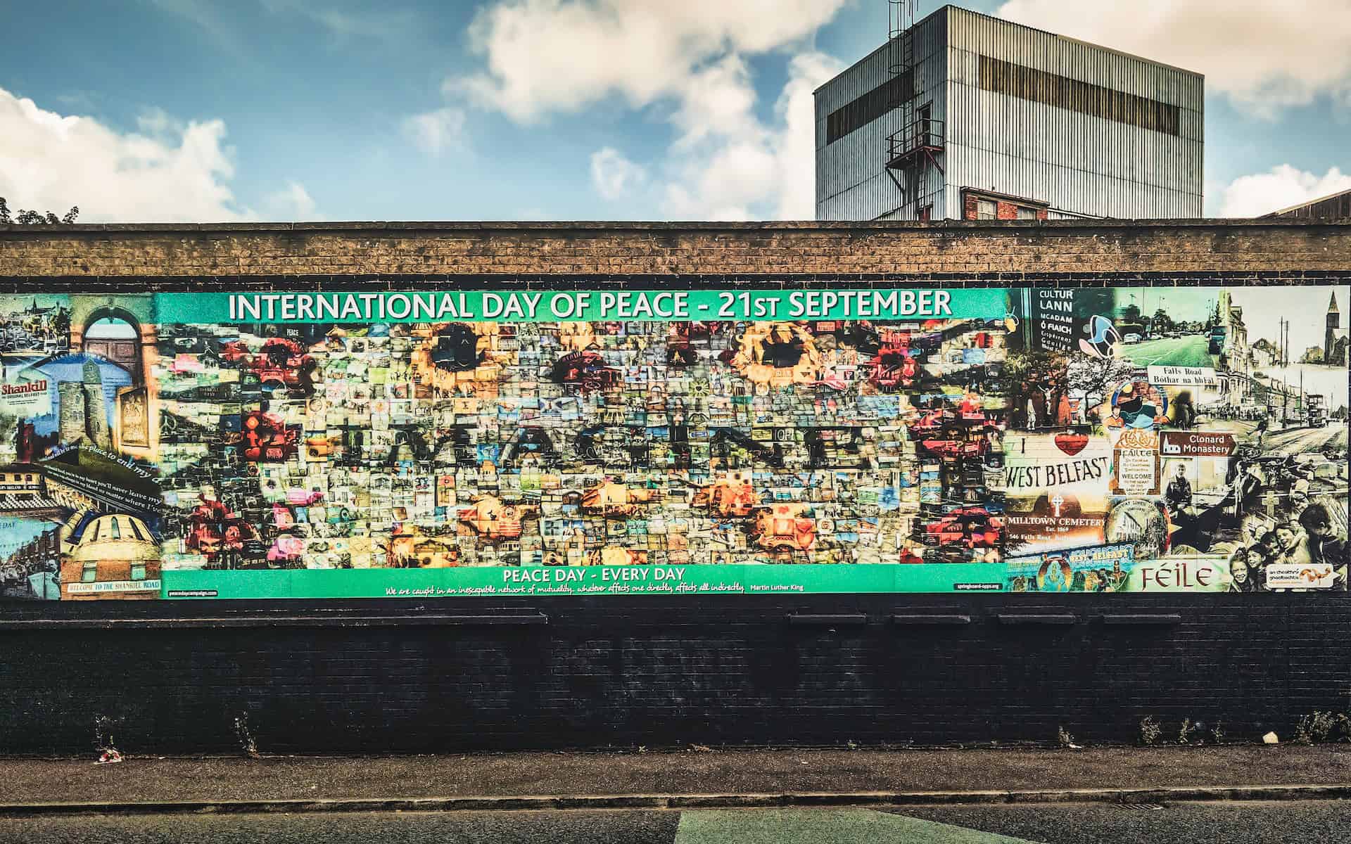 Belfast mural for Peace Day (photo: K. Mitch Hodge)