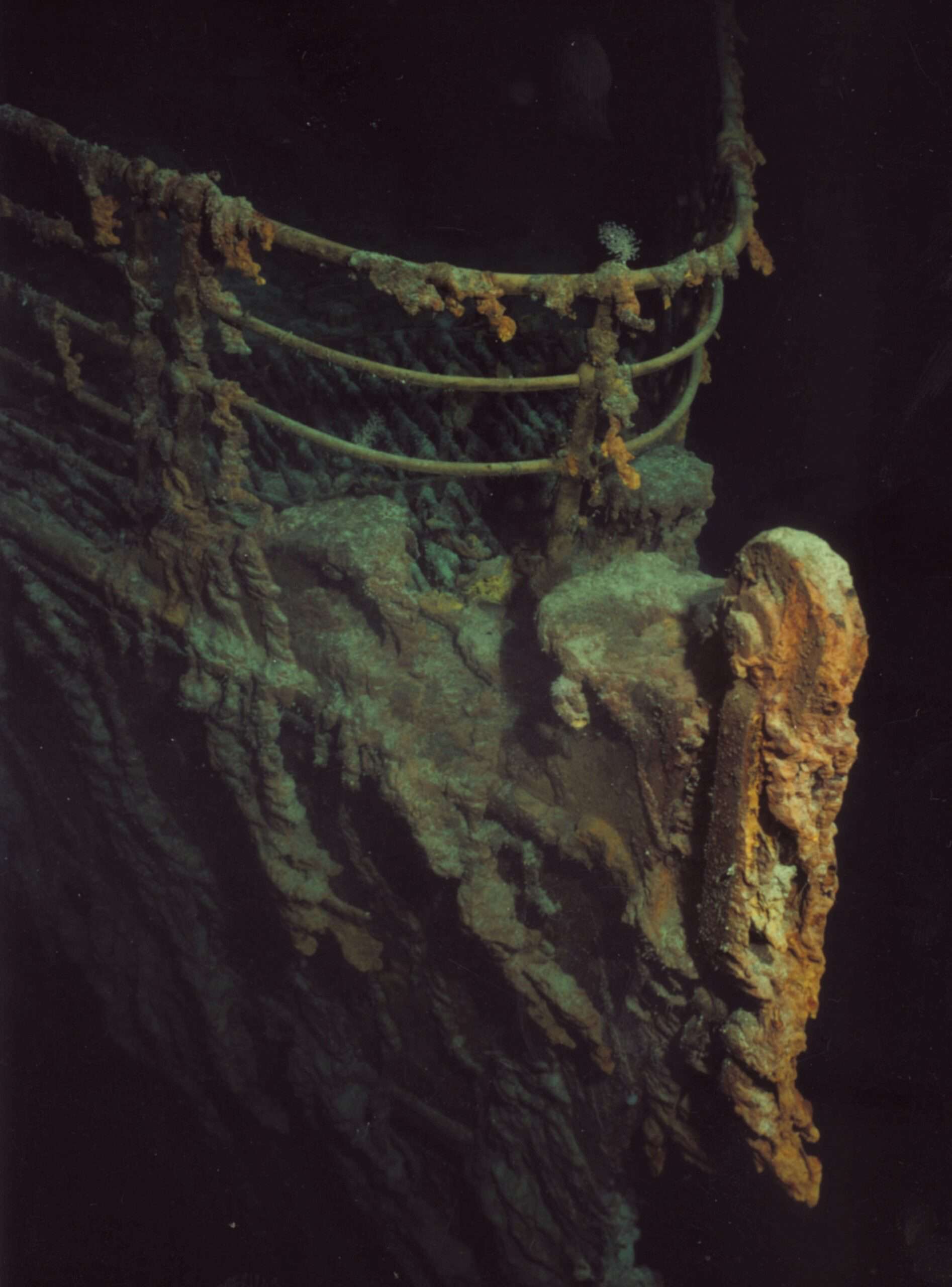 Bow of Titanic (photo by NOAA)