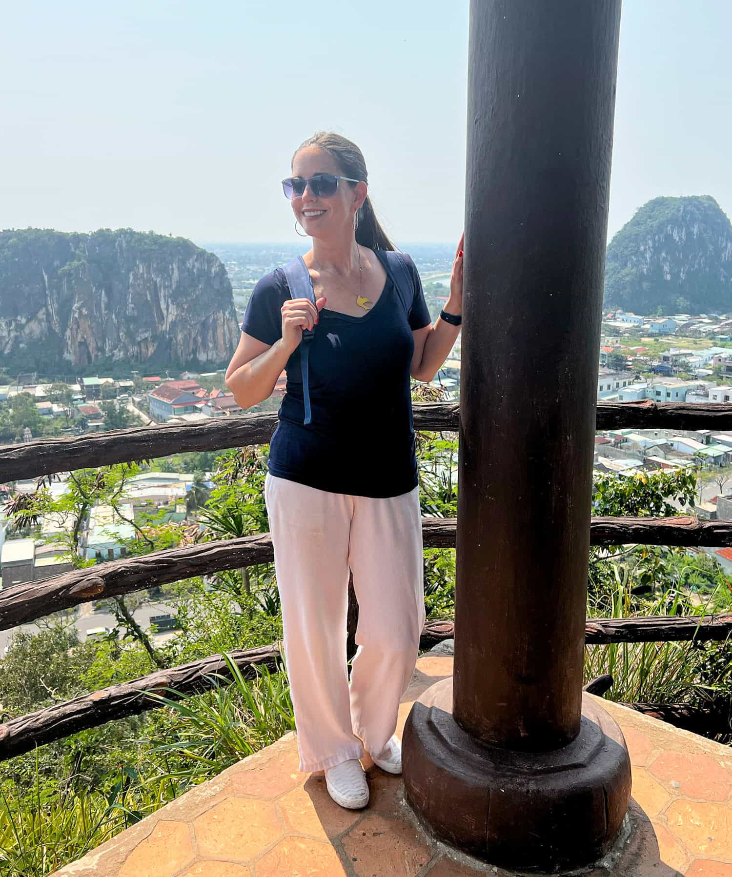 Kel at Dai Vong Giang viewpoint (photo by Dave Lee)