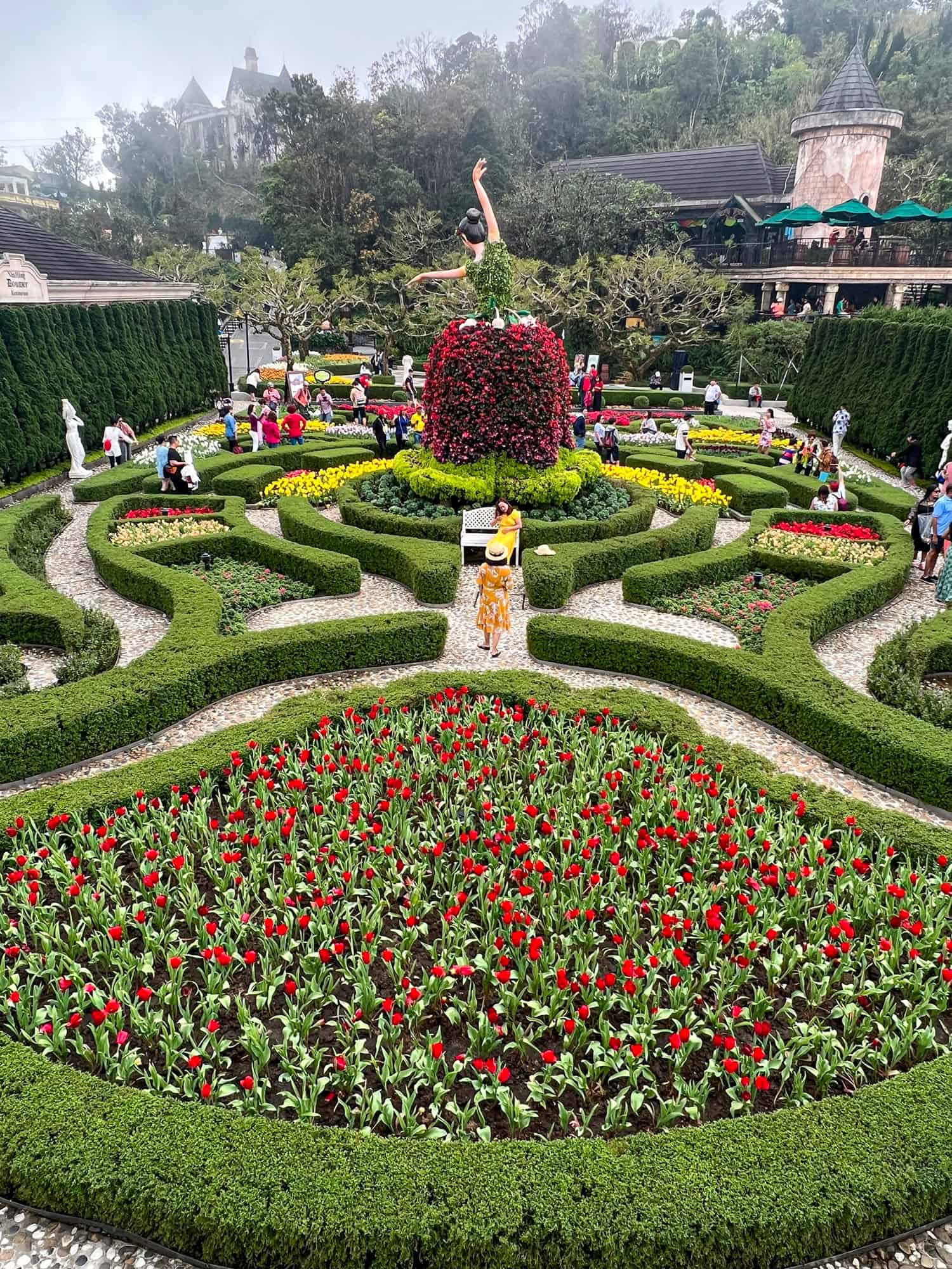 One of nine gardens.