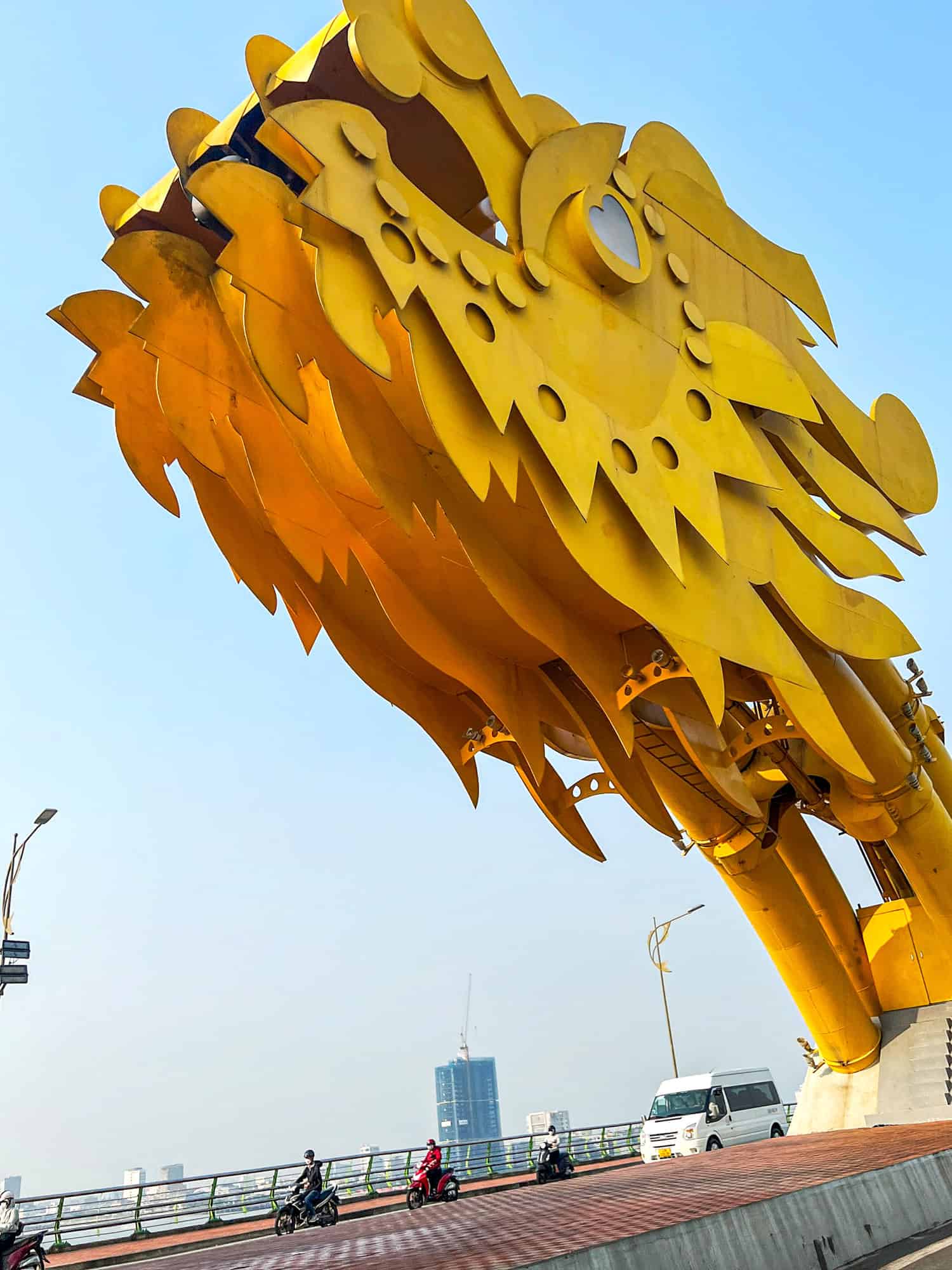 Head of the Dragon Bridge, a popular attraction in Da Nang, Vietnam