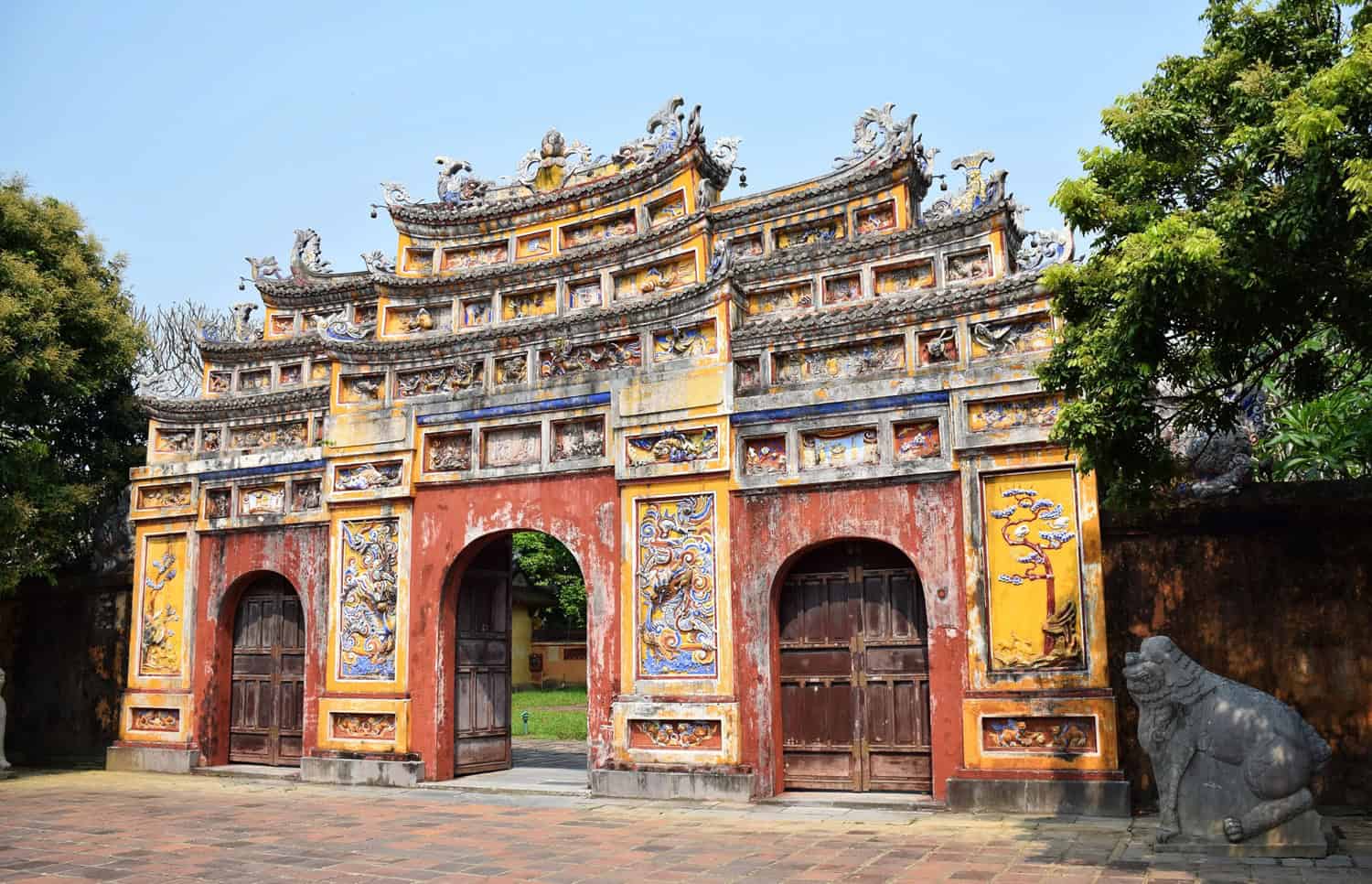 Colorful gate at the Imperial City of Hue in Central Vietnam (Photo: Dang Vu Nugyen)