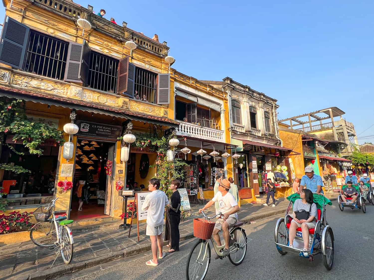 Cyclists in Hoi An