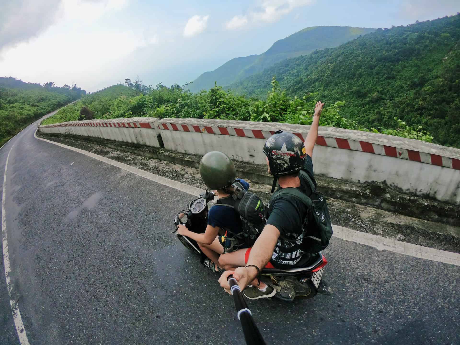 Riding a motorbike across the Hai Van Pass from Hoi An to Hue is a popular thing to do in Central Vietnam. (photo: Jordan Opel)