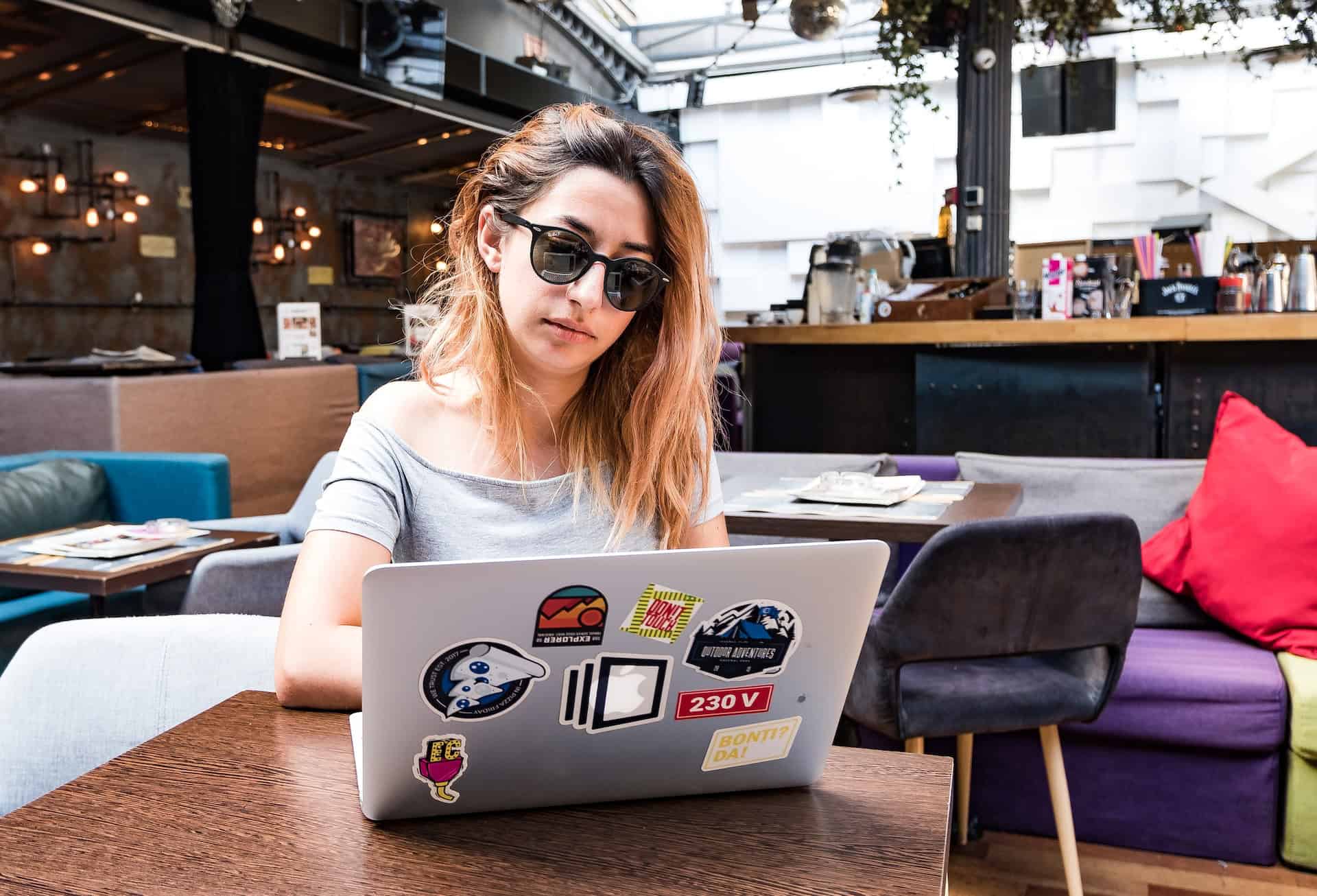 A woman working in Bucharest, Romania, an Eastern European city that has become popular with digital nomads (photo: Sherise Van Dyk)