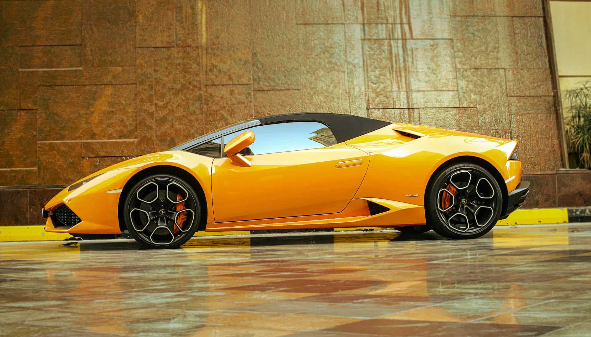 Consider a yellow Lamborghini Huracan when looking at car rentals in Dubai (photo: Ram Kumar)