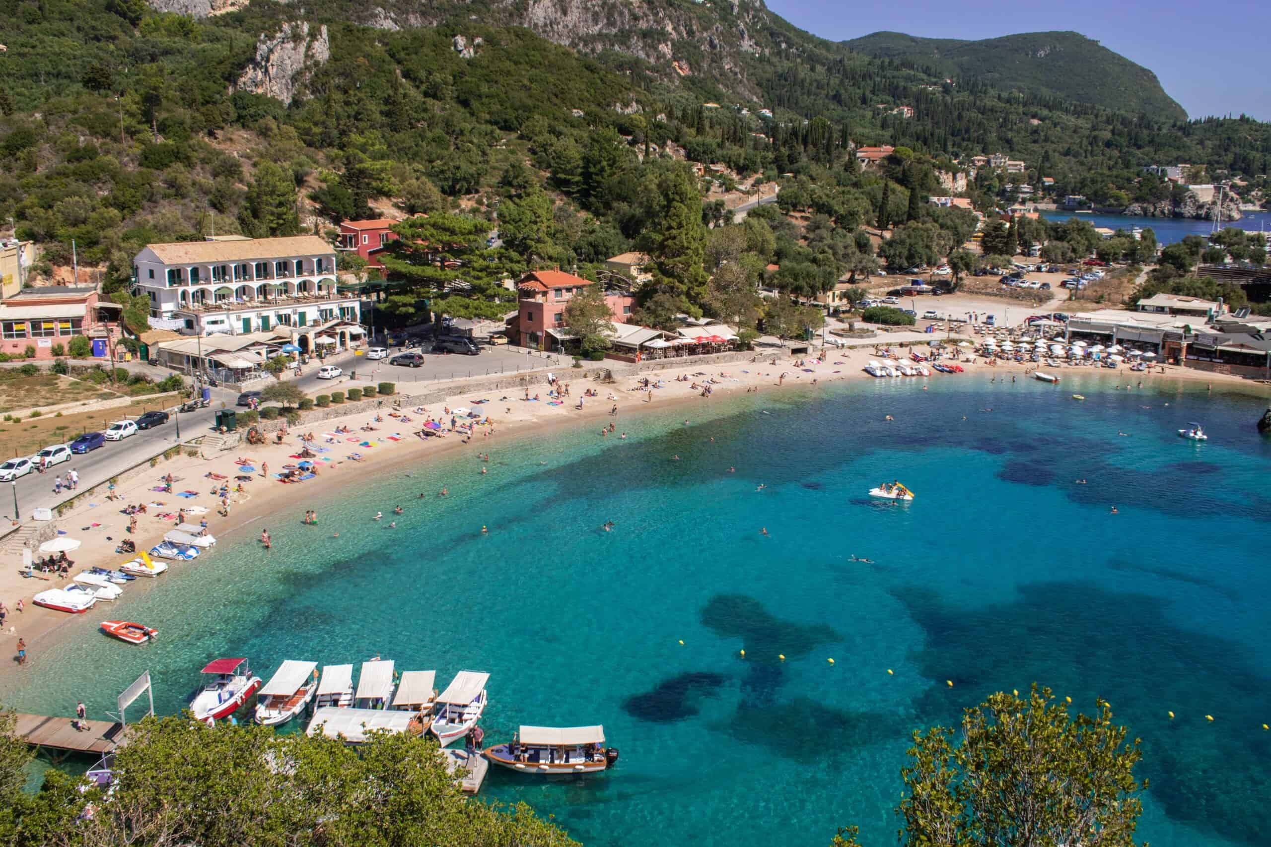 Beach in Corfu (photo: Corfu Diary via Unsplash)