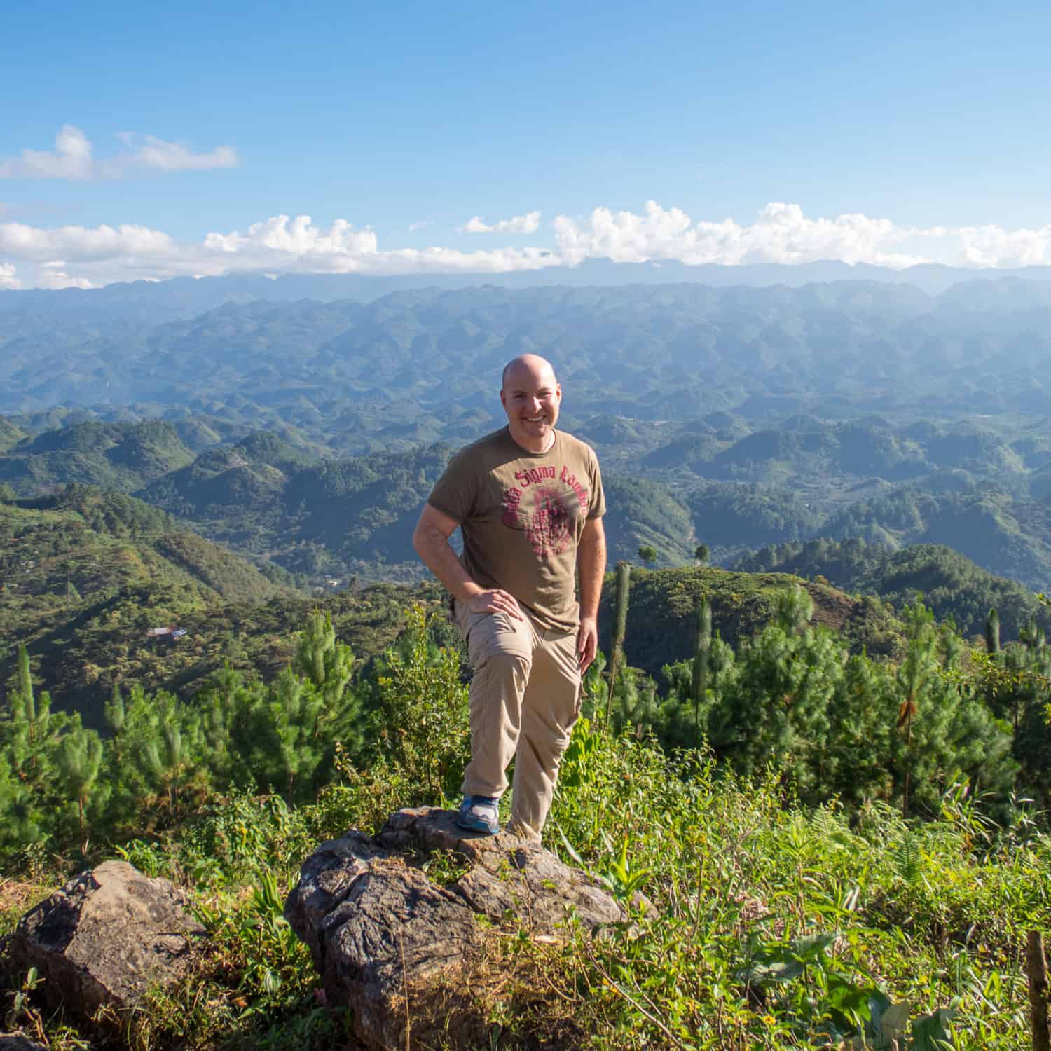 Wearing Pick-Pocket Proof Pants somewhere in Guatemala