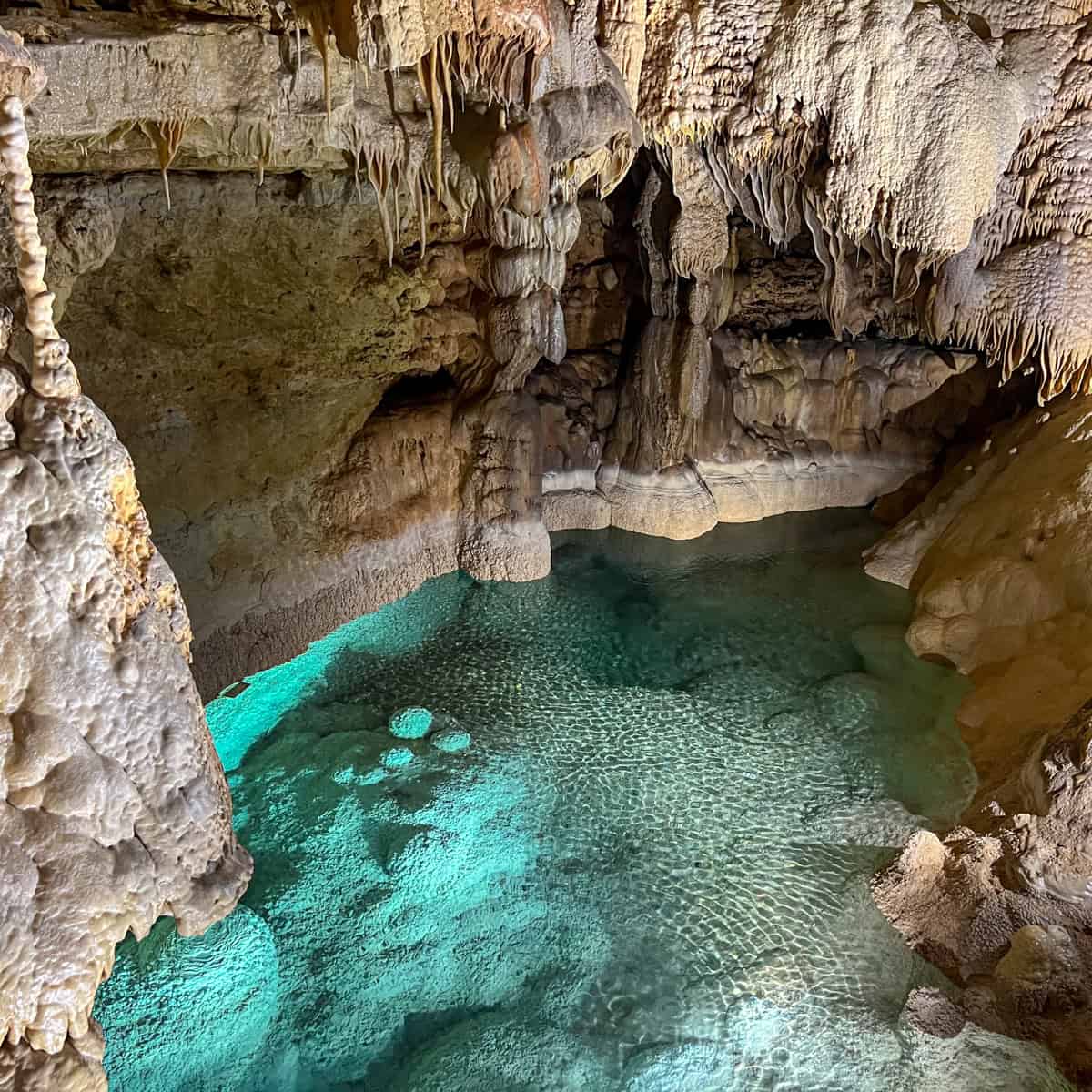 Emerald Lake at Natural Bridge Caverns