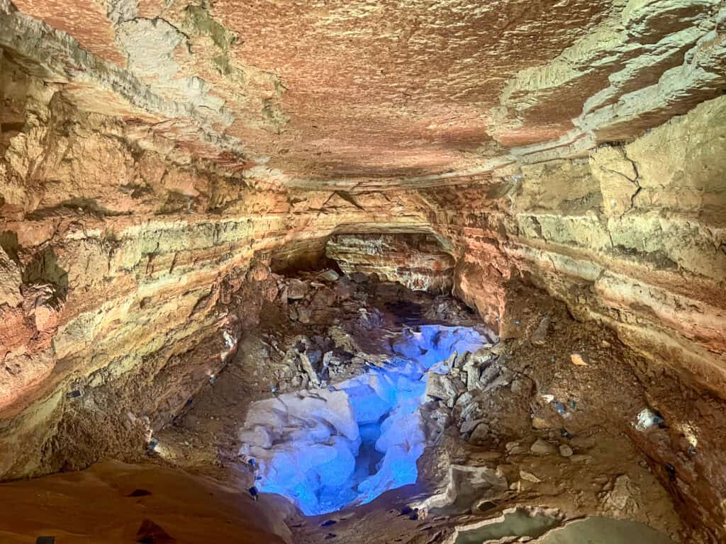 Chamber used for a music and light show during the Hidden Wonders tour.
