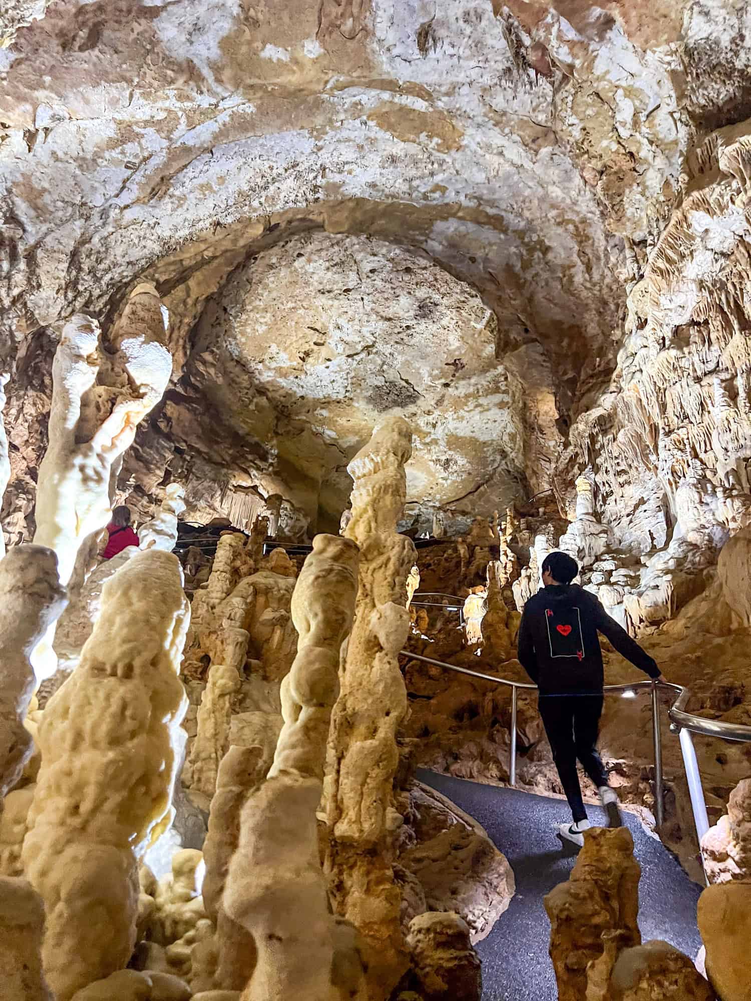 Ascending the Hall of the Mountain King at the end of the Discovery Tour.