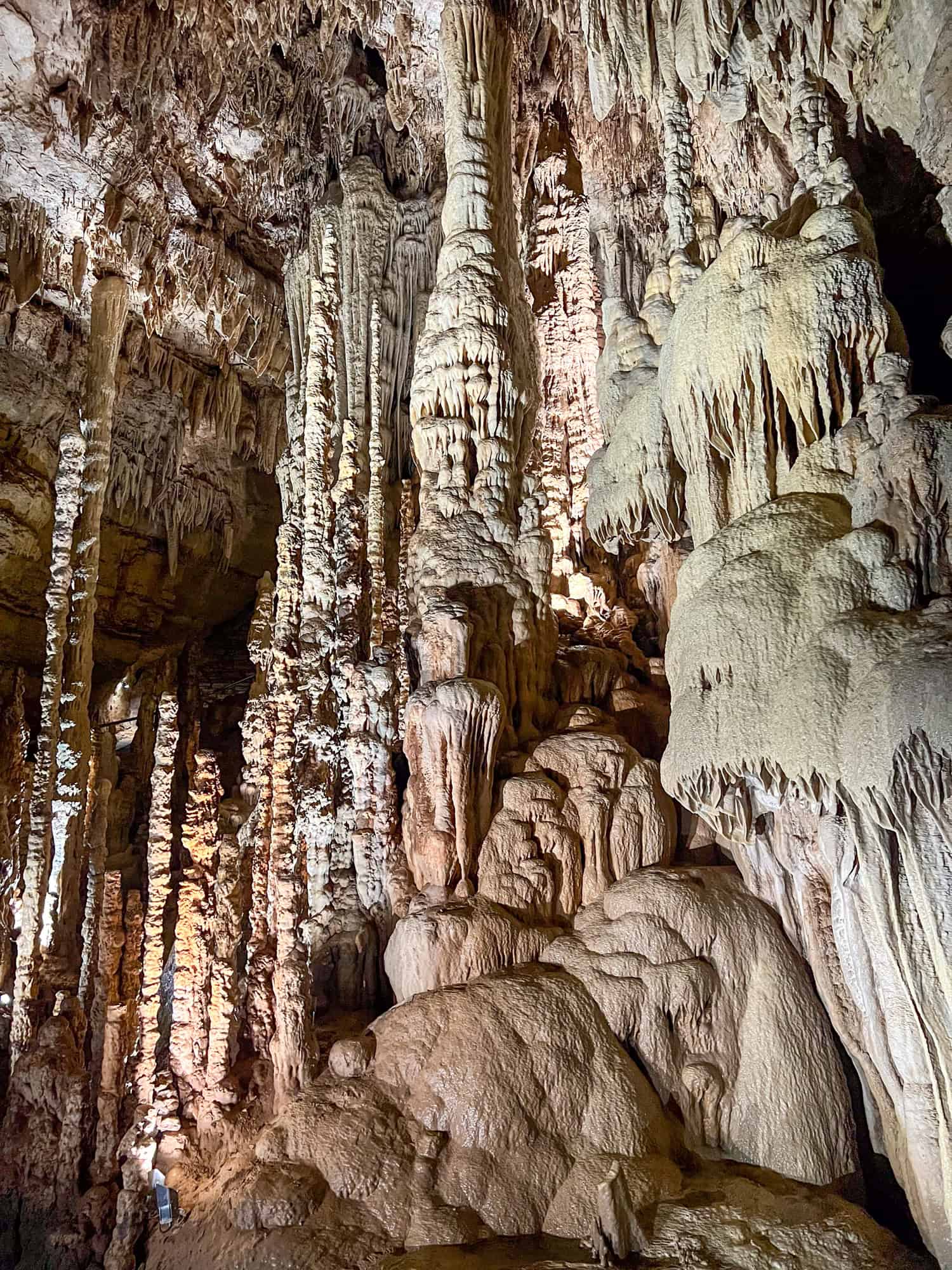 Sherwood Forest stalactites and stalagmites