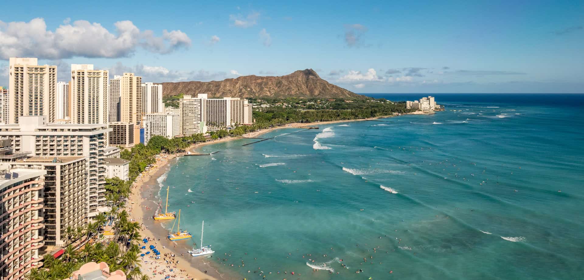 Waikiki Beach, one of the best beaches in Hawaii (photo: AussieActive)