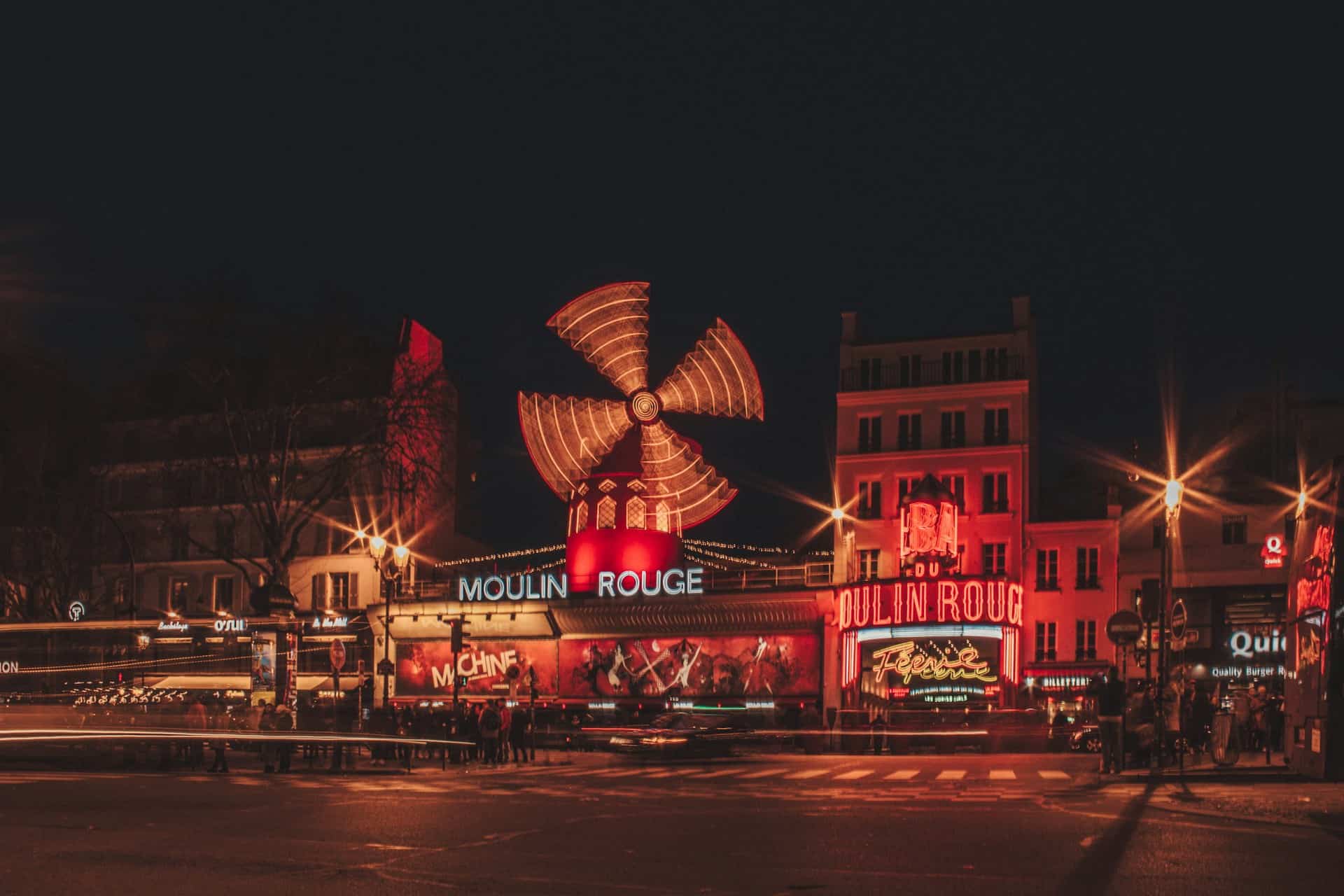 The Moulin Rouge in Paris offers travelers a fun nightlife experience.  (photo: Lola Delabays).