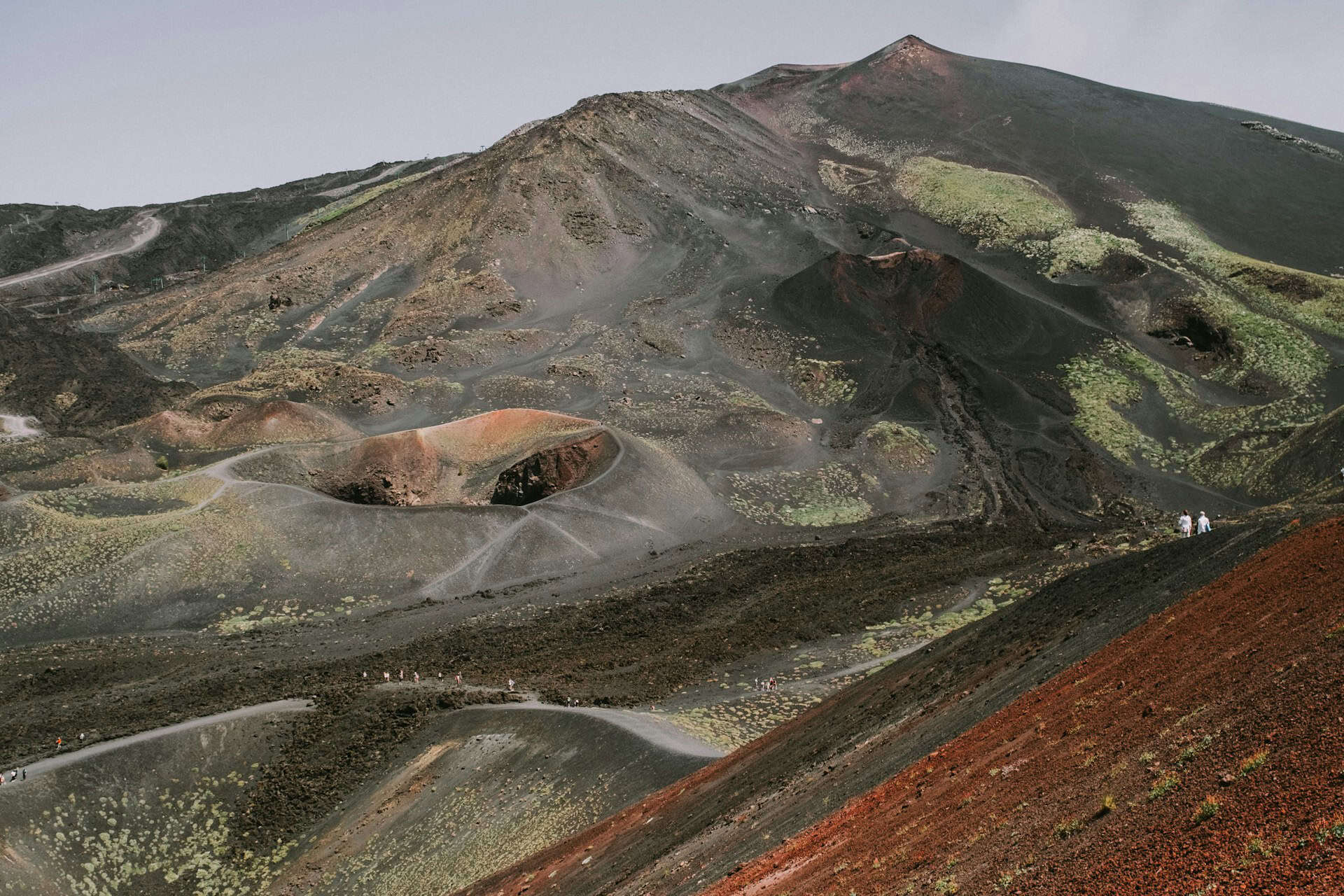 Hikers on Mt. Etna in Sicily (photo: Matteo Badini)