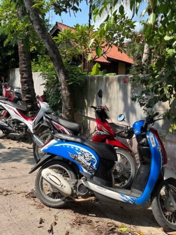 Motorbikes in Thailand.