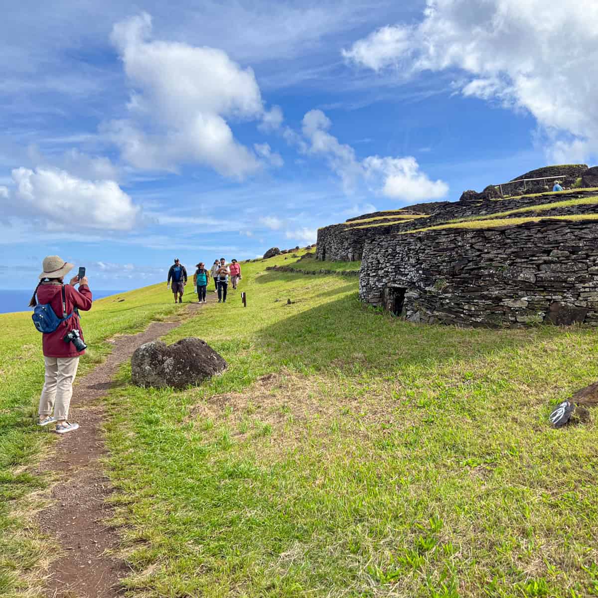 Orongo village, Easter Island.