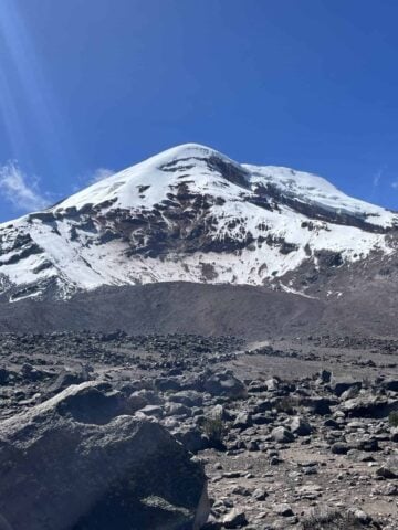 Chimborazo volcano in Ecuador (photo by Noam Levenson).