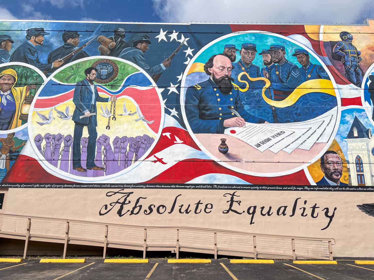 Juneteenth mural.