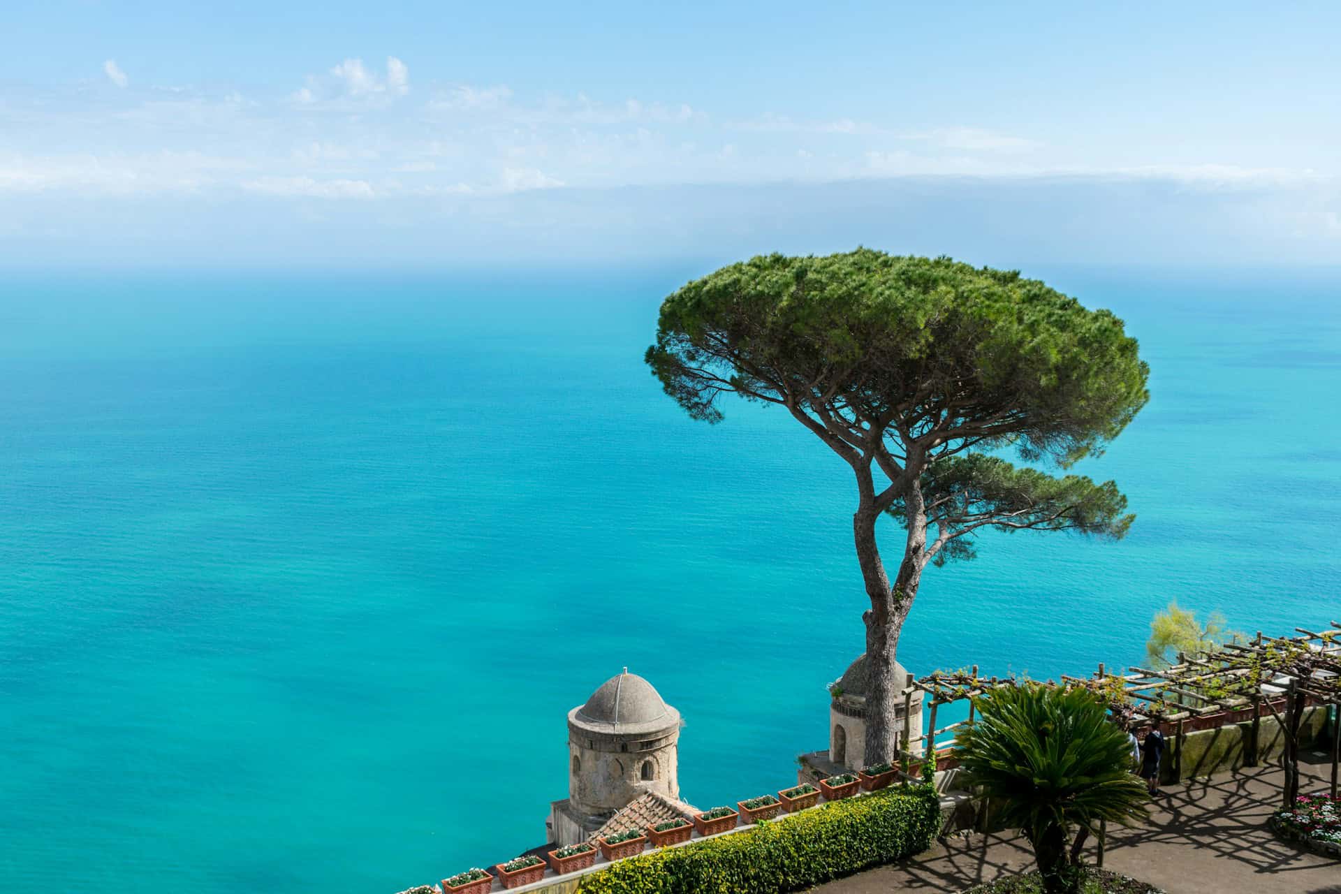 Mediterranean Sea view from Ravello, Italy (photo by Kevin McMahon).
