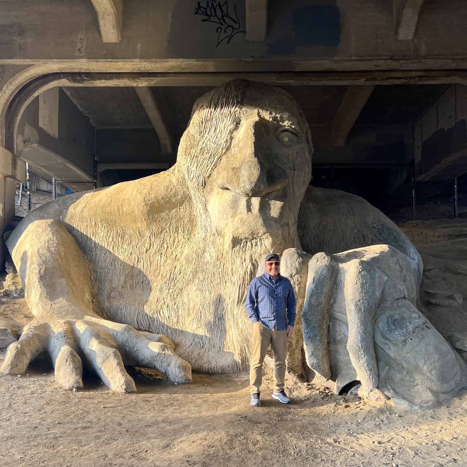 The Fremont Troll (photo by Kelly Lemons).