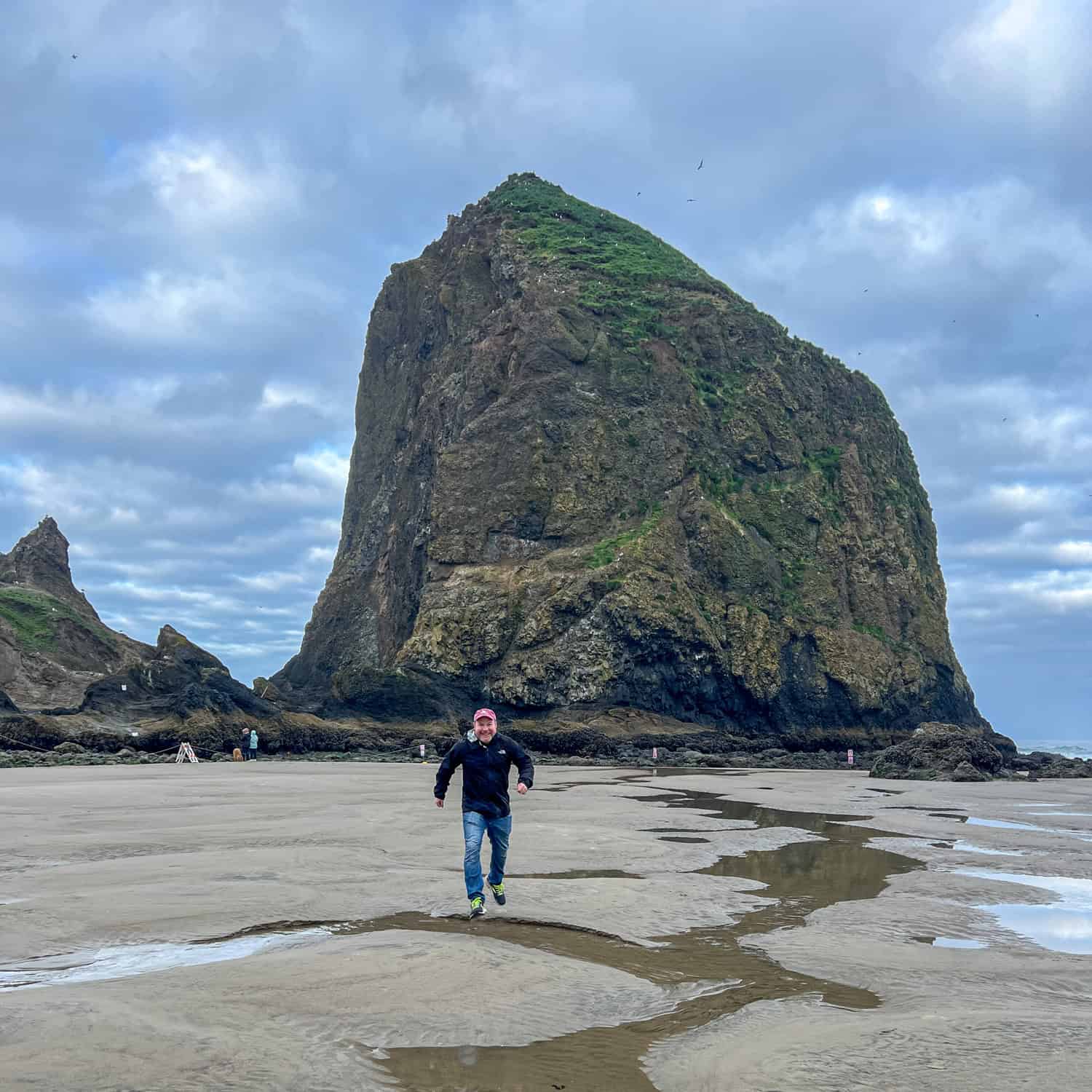 Dave at Haystack Rock (photo by Kelly Lemons).