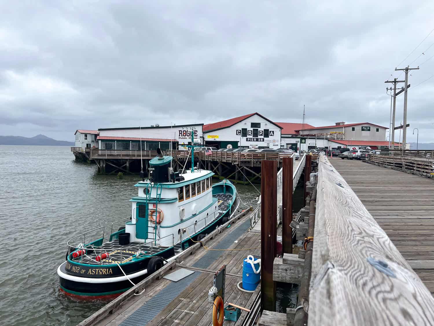 Pier 39 in Astoria, Oregon.