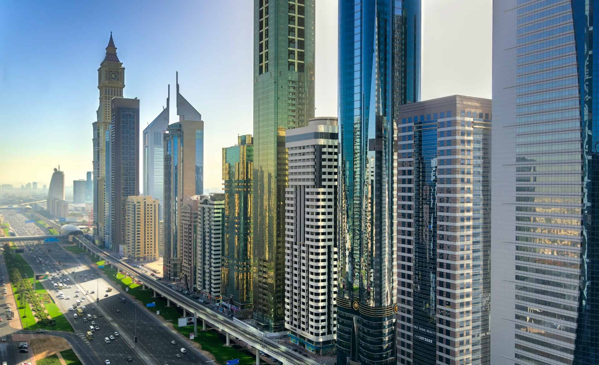 Sheikh Zayed Road (photo: Kent Tupas).