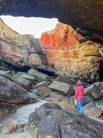 Devils Punchbowl sea cave.