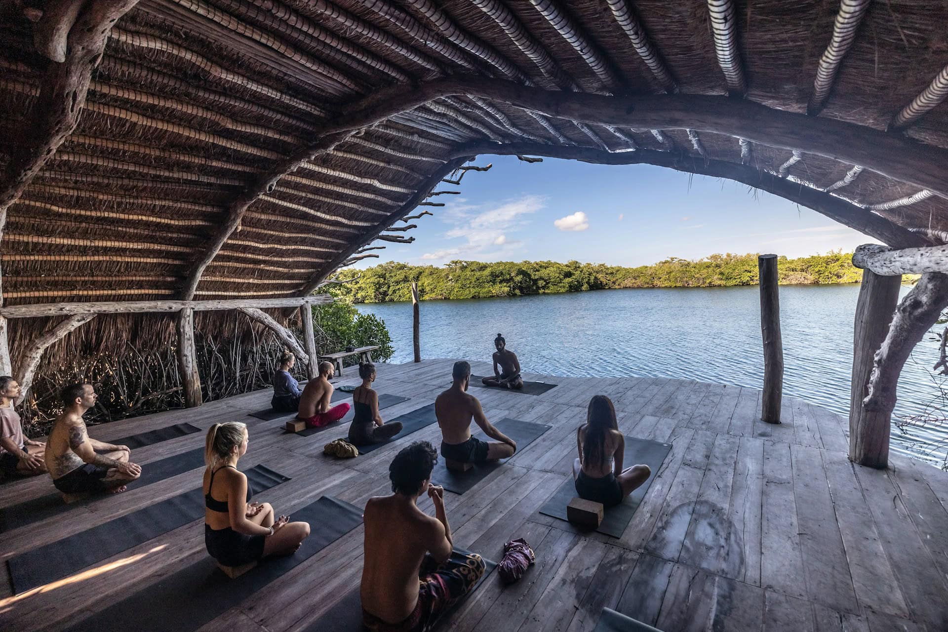 Yoga fits into the hushpitality trend (photo: Woody Kelly, Unsplash).