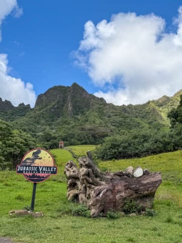 Jurassic Valley sign.