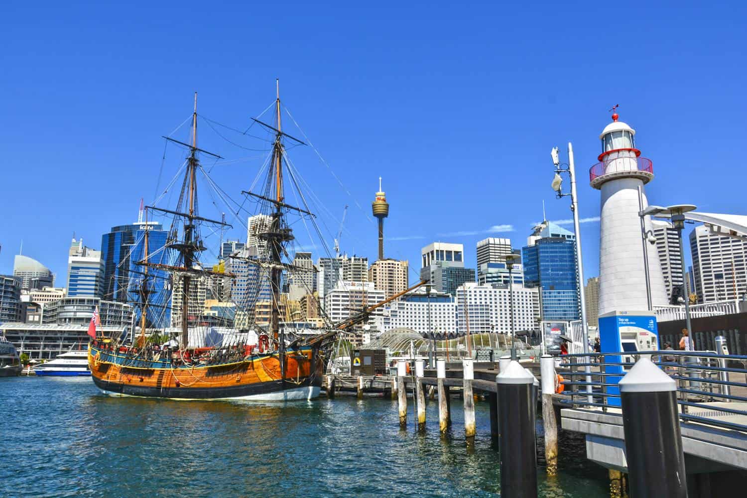 Darling Harbour Sydney family-friendly destination (photo: David Jia, Pexels).