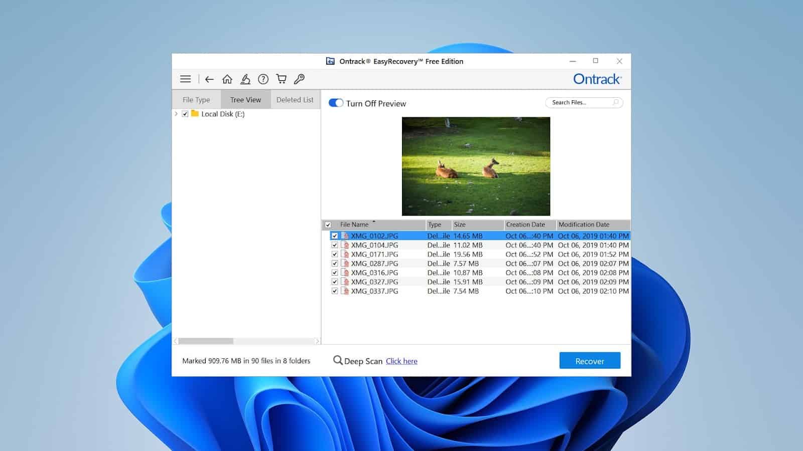 Ontrack EasyRecovery screenshot.