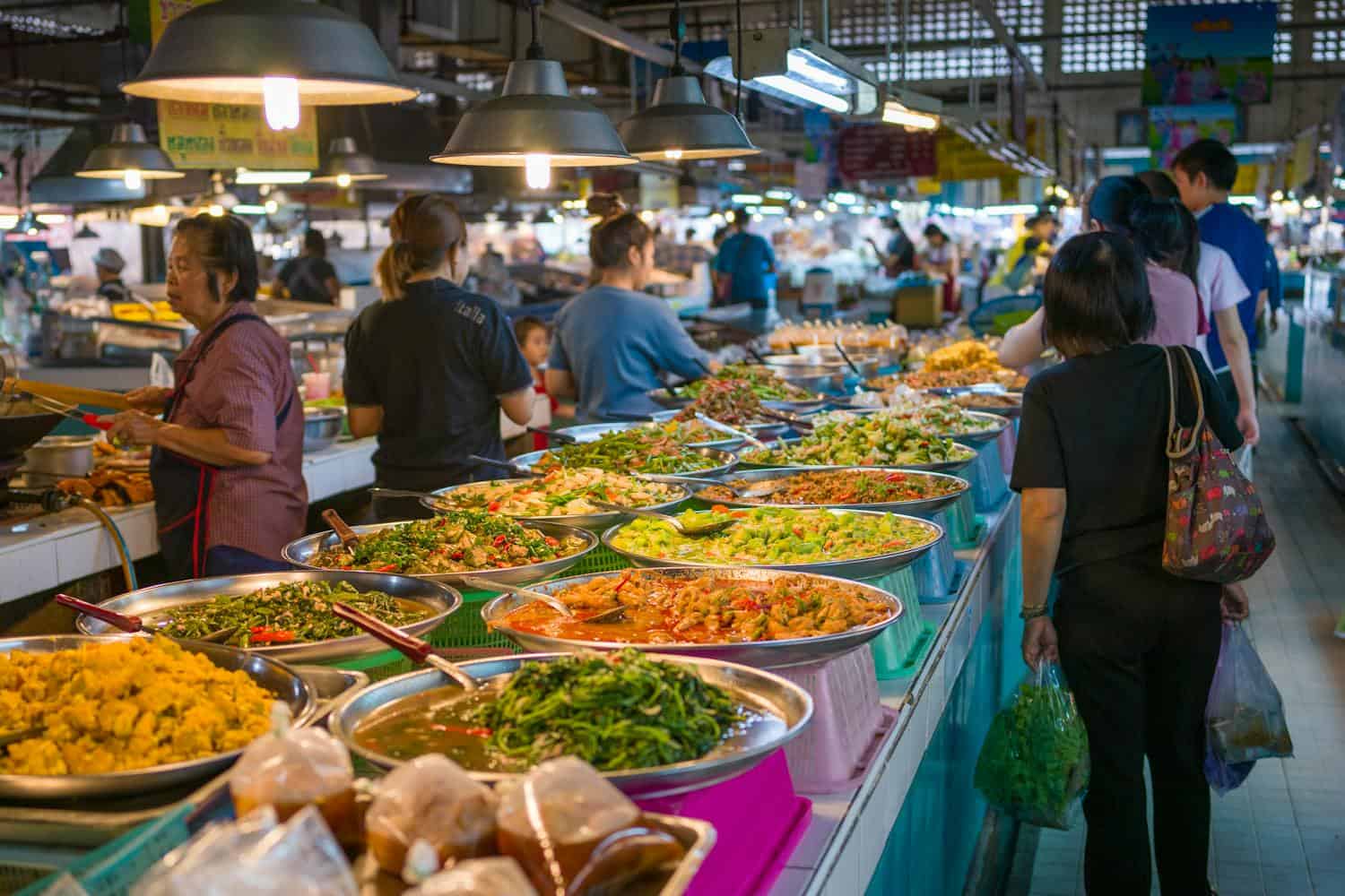 Thai food market Bangkok