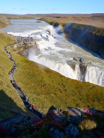 Gullfoss waterfall in Iceland