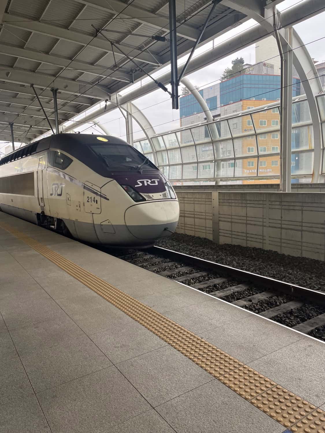 The SRT - KTX's near-identical rival, run by a separate company out of Suseo Station.