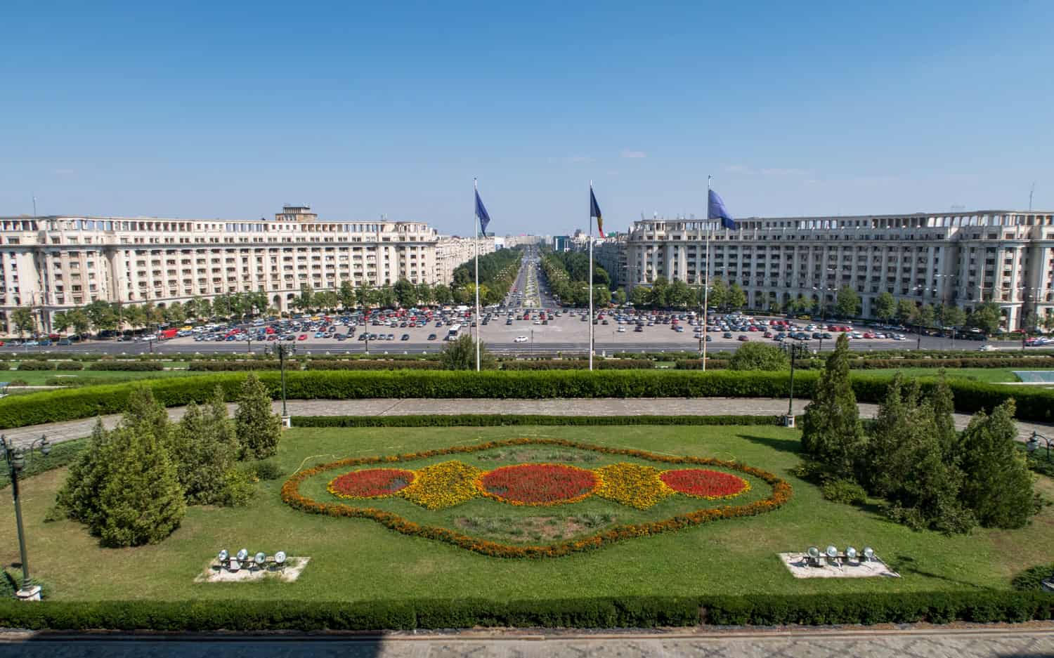View over Bucharest from the Palace of the Parliament